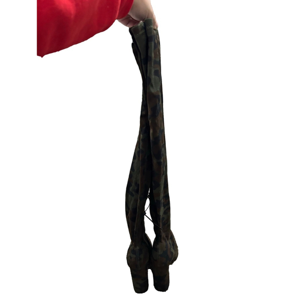 New without the box NY&Co Monia Over the knee boots in camouflage size 7 - Picture 5 of 7